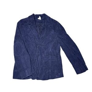 Petit Bateau Corduroy Elbow Patches Navy Blue Blazer size 5